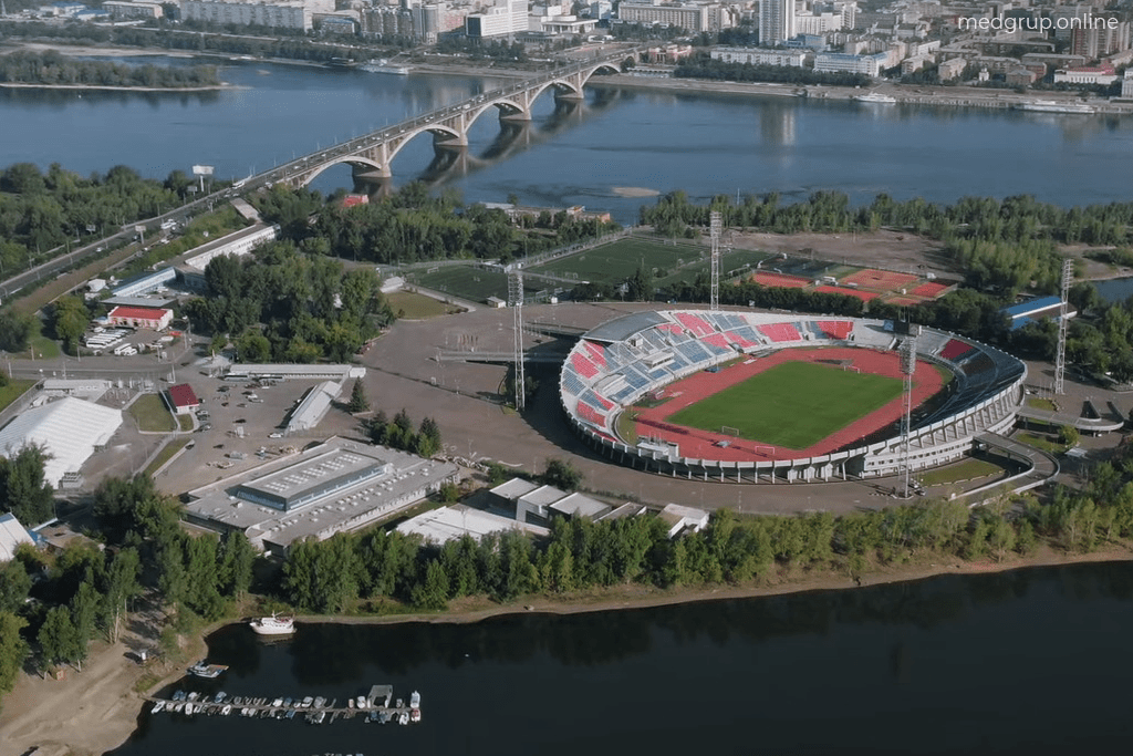 Архитектура города Красноярска, в котором оказывается услуга наркологической помощи на дому