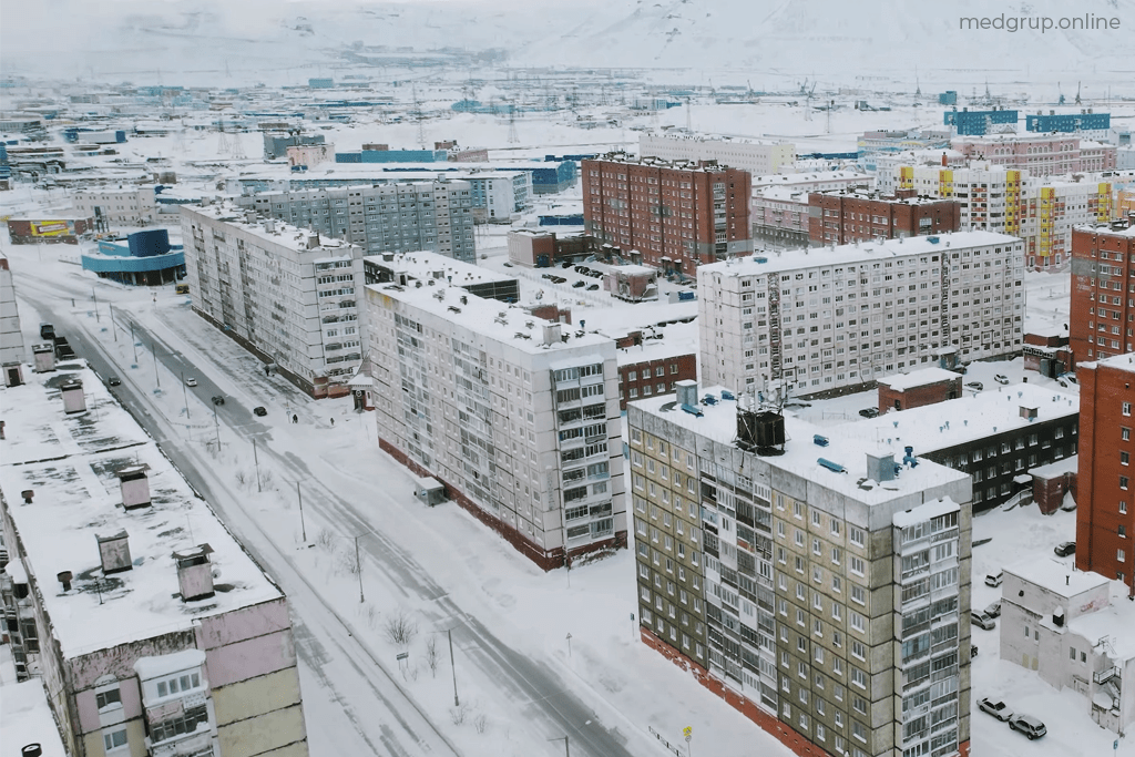 Архитектура города Норильска, в котором оказывается услуга нарколога на дом