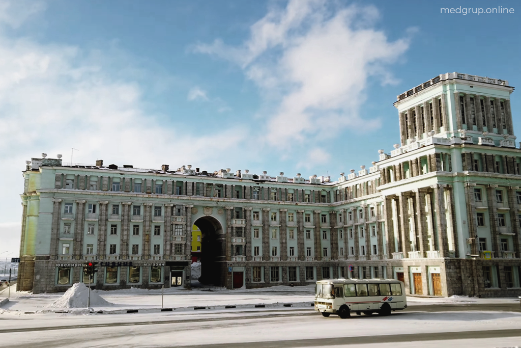 Архитектура города Норильска, в котором оказывается услуга кодирования от алкоголизма